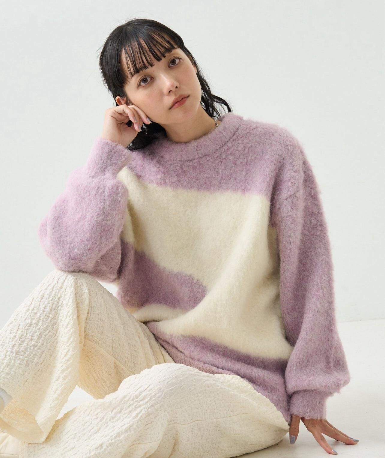 【預購】JN090505  FREAK'S STORE 針織圖領衛衣