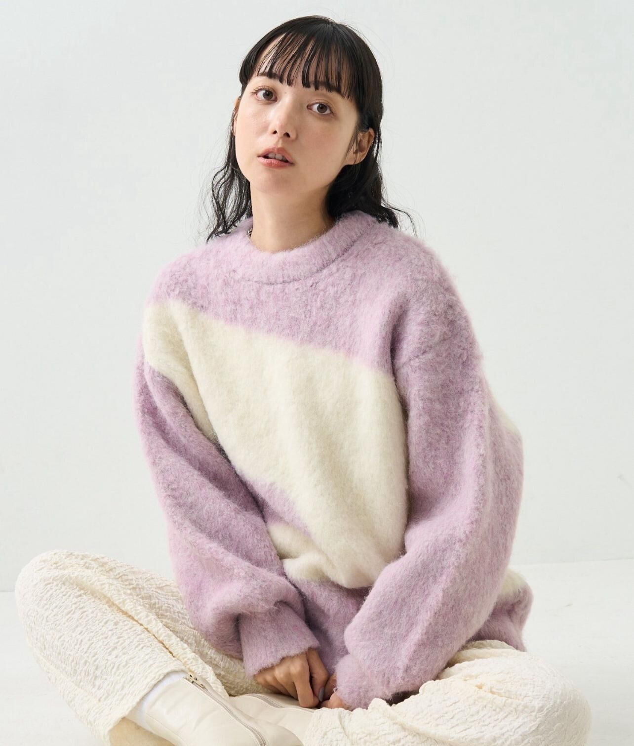 【預購】JN090505  FREAK'S STORE 針織圖領衛衣