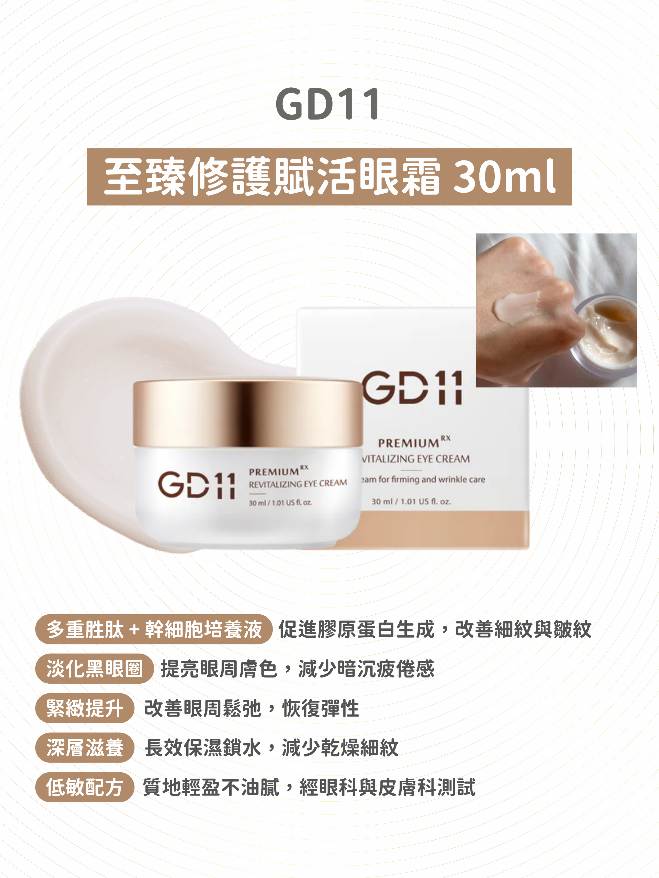 GD11 - 至臻修護賦活眼霜 30ml