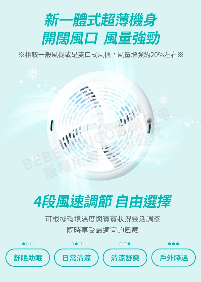 BEBE' AMICO,北極熊極地智能風扇涼感墊