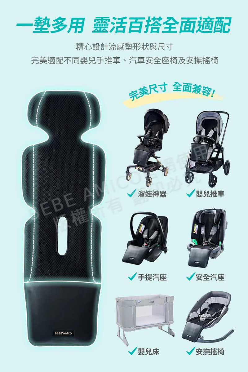 BEBE' AMICO,北極熊極地智能風扇涼感墊