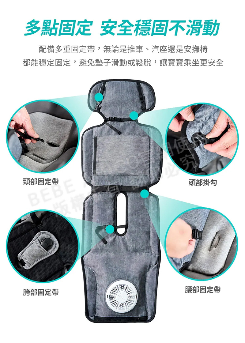 BEBE' AMICO,北極熊極地智能風扇涼感墊