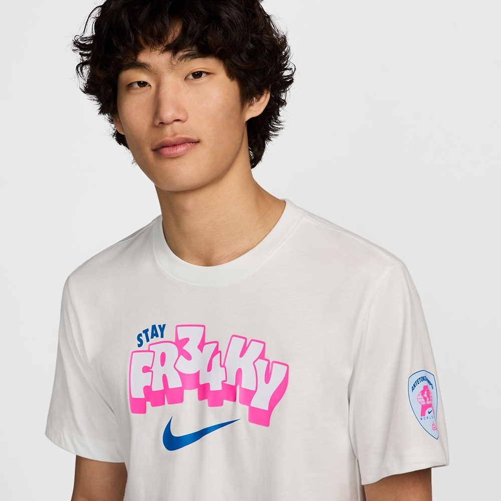 NIKE 短T AS GA M NK TEE OC 白色 字母哥 休閒 短袖 男 FZ8078-121