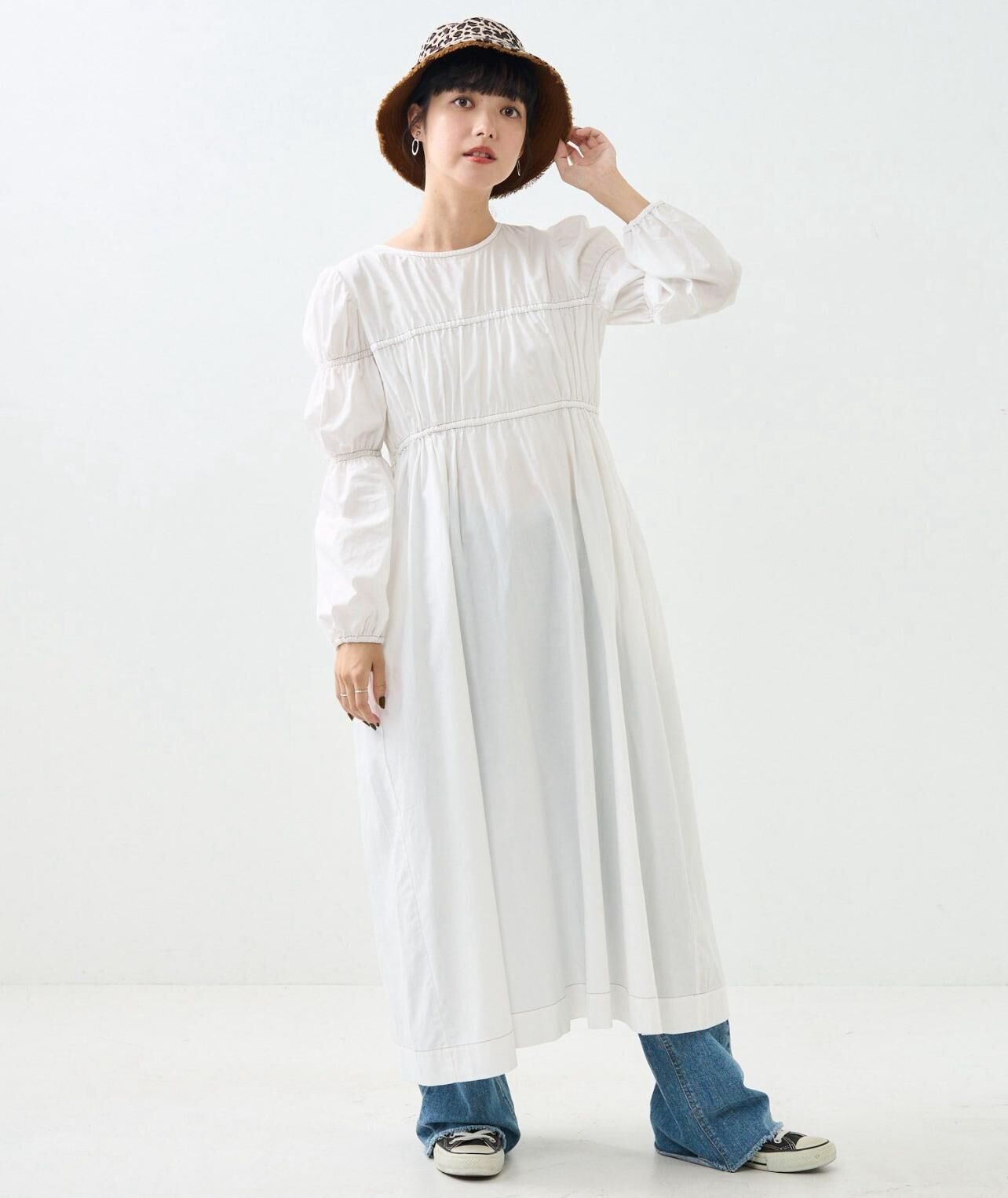 【預購】JN090509 FREAK’S STORE 褶皺連身裙