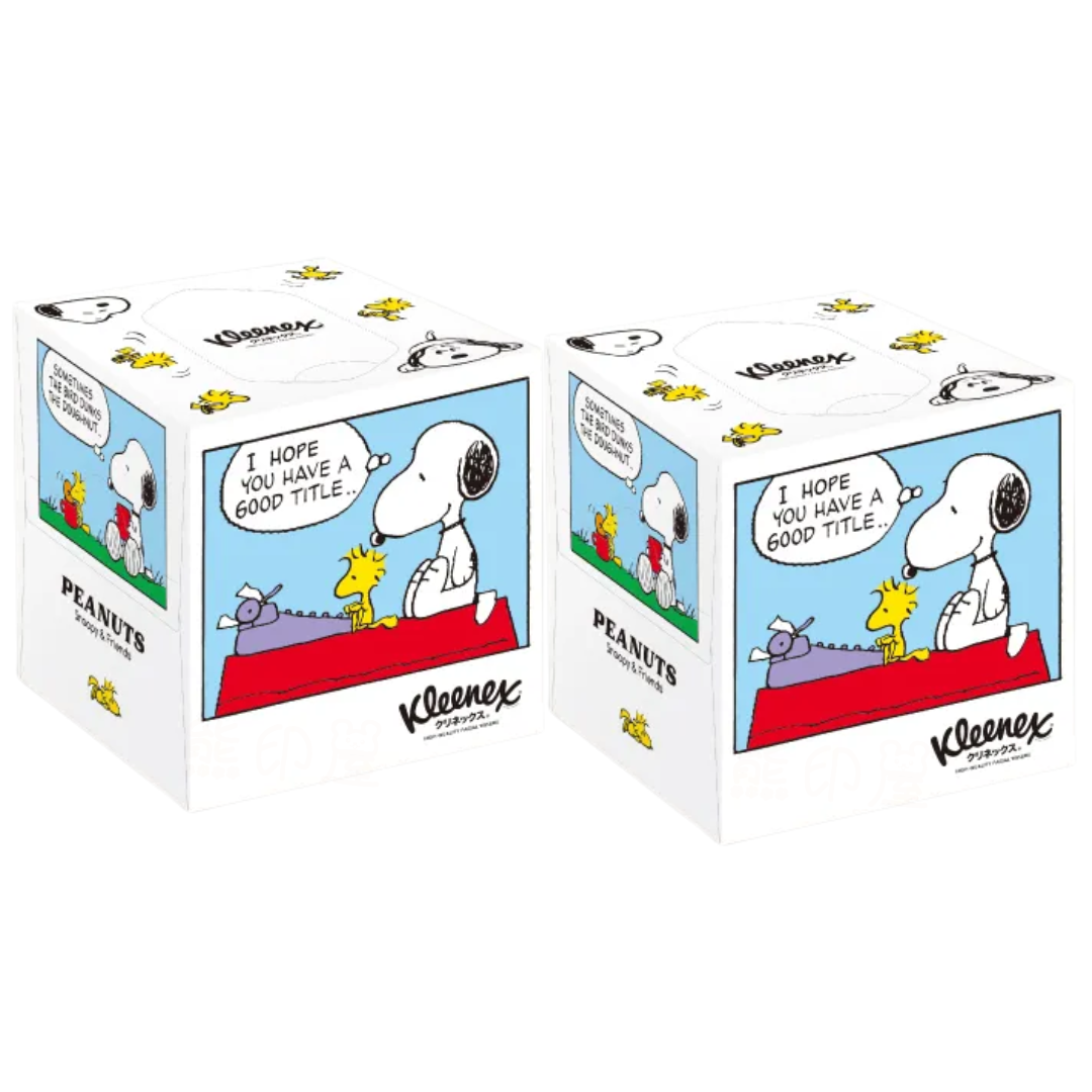 Kleenex 史努比柔軟手抽式紙巾盒裝 (80抽) X2