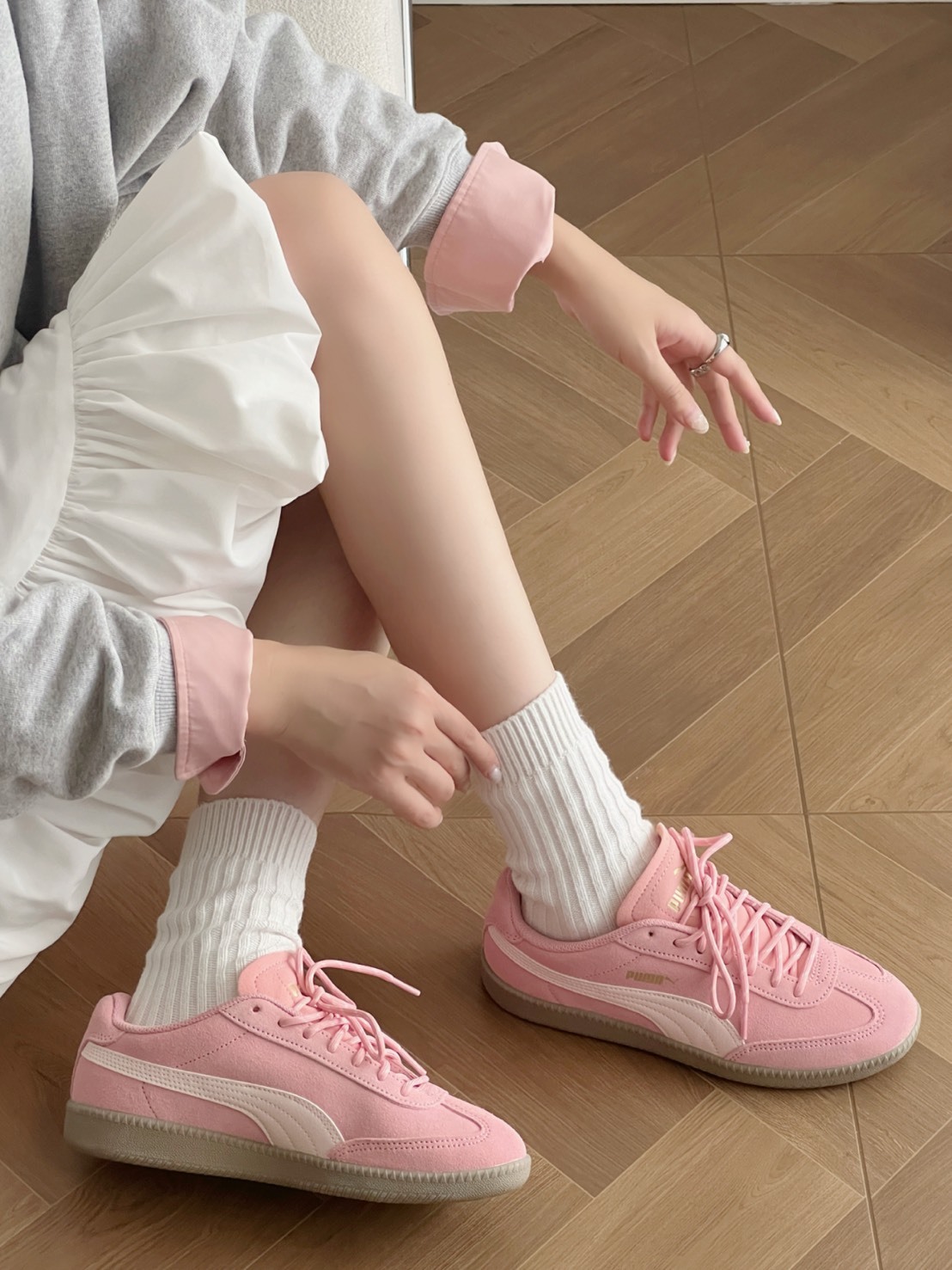 PUMA 9-T SUEDE 西柚粉