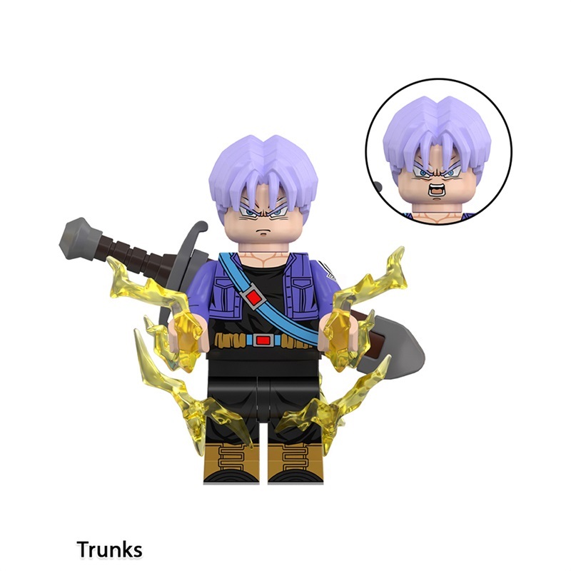 Dragon Ball Trunks Custom Minifigures Minifigs Fit Lego WM6184 WM2725