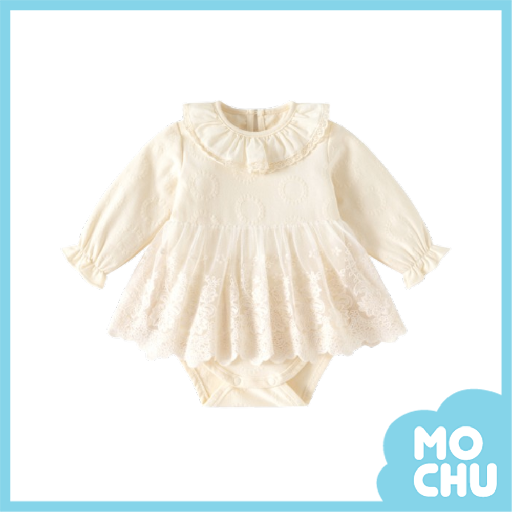 蕾絲花園長袖包屁衣