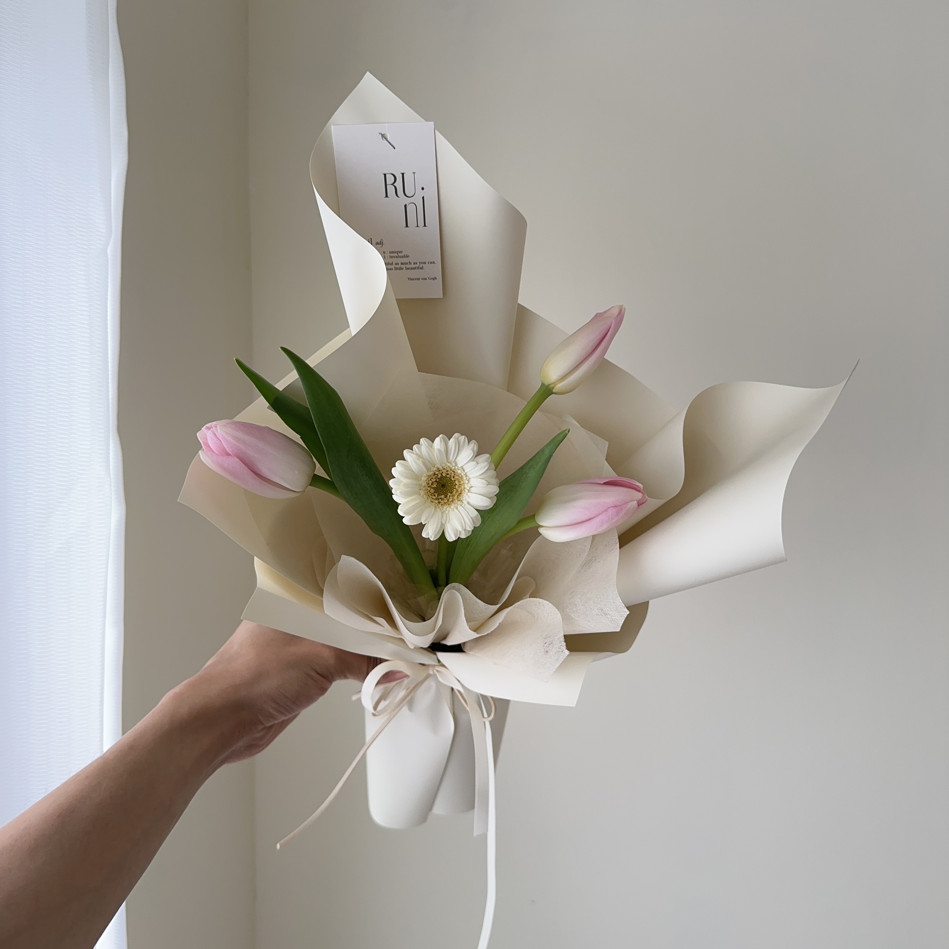 小幸運-進口鬱金香鮮花花束