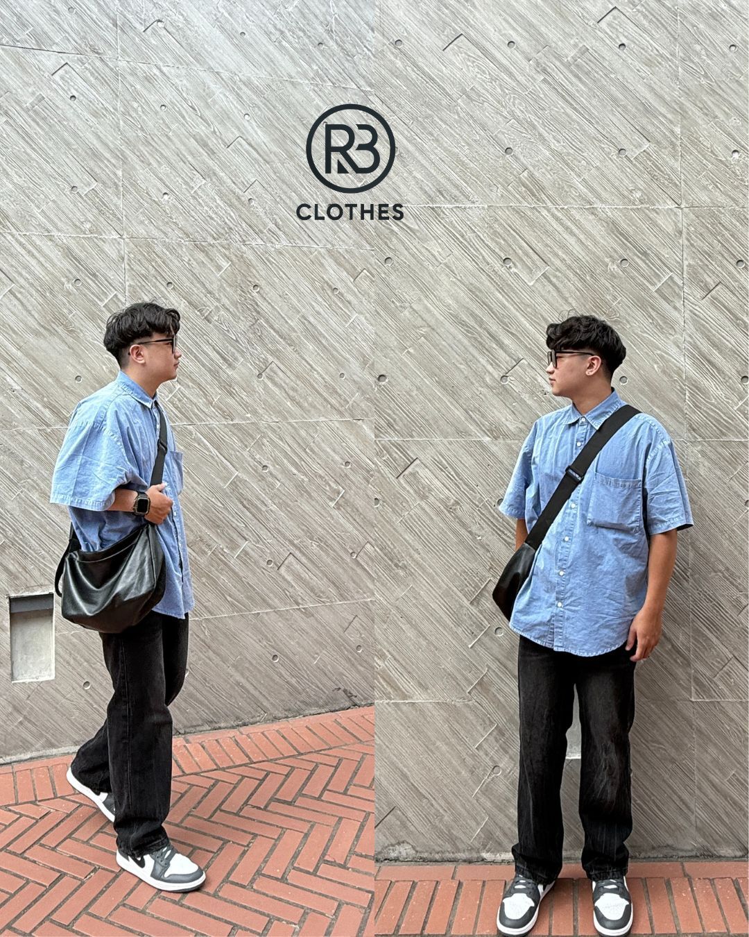 『RB』韓國洗水牛仔短襯衫