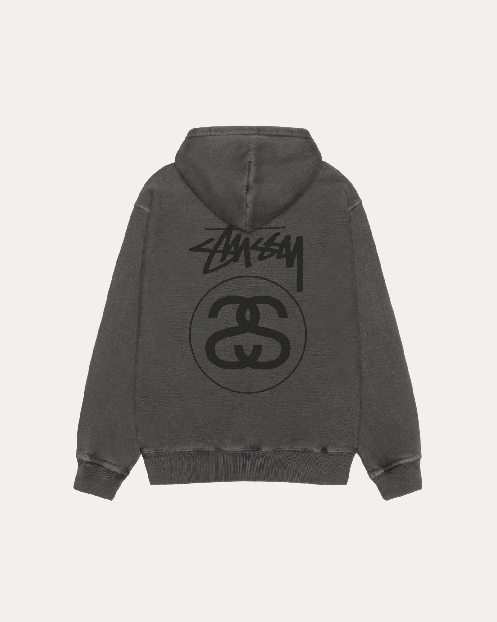 2025AW STUSSY STOCK LINK ZIP HOODIE PIGMENT DYED LOGO 水洗 連帽 外套 現貨 1975118