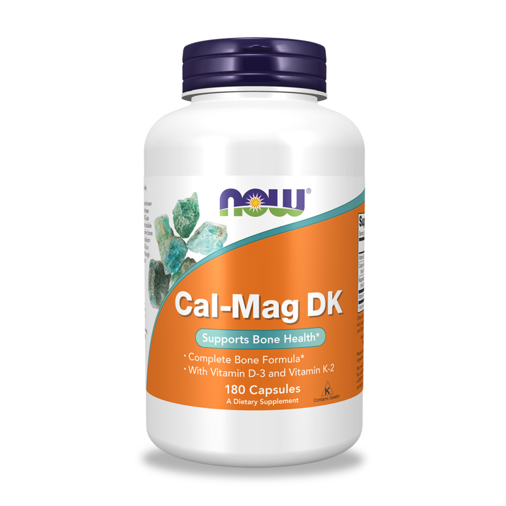 【NOW】鈣鎂D3+K2膠囊(180顆)