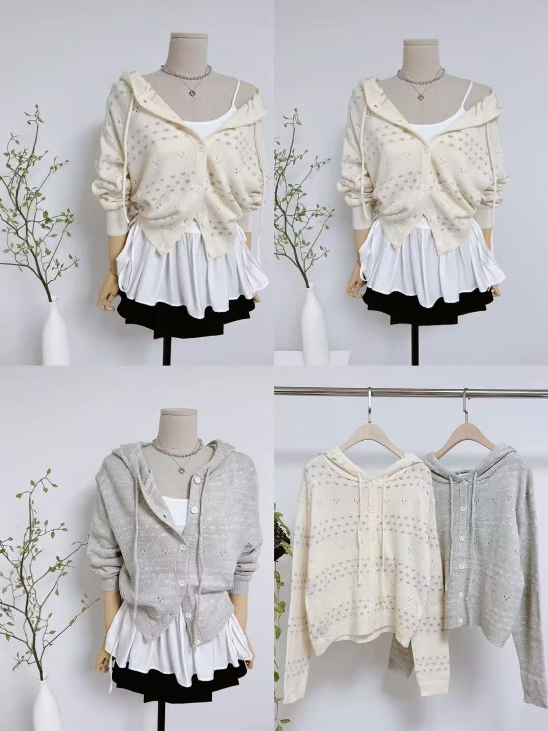 軟熟心心圖案款外套(14767)