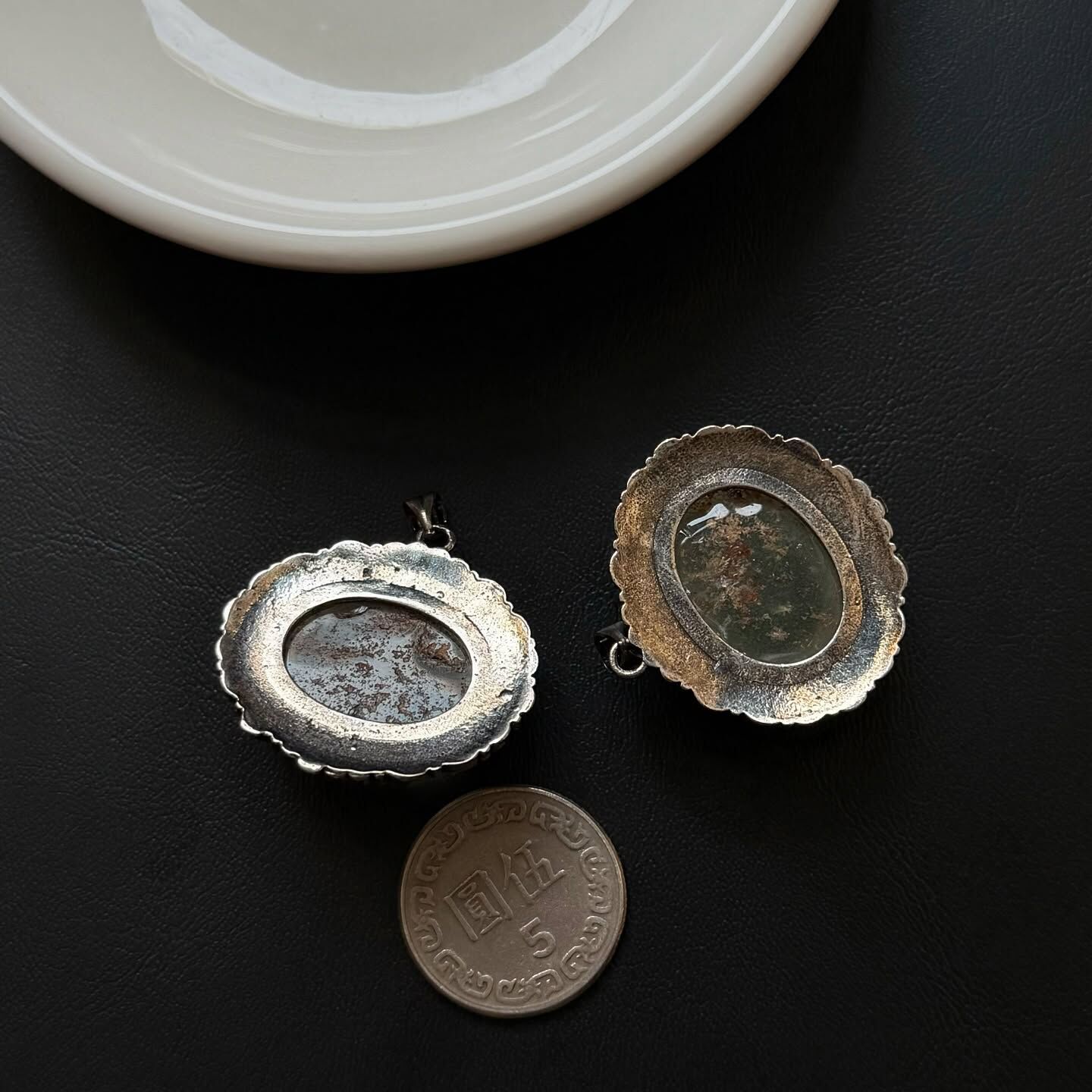 [原石] 綠幽靈水晶 項鍊吊墜