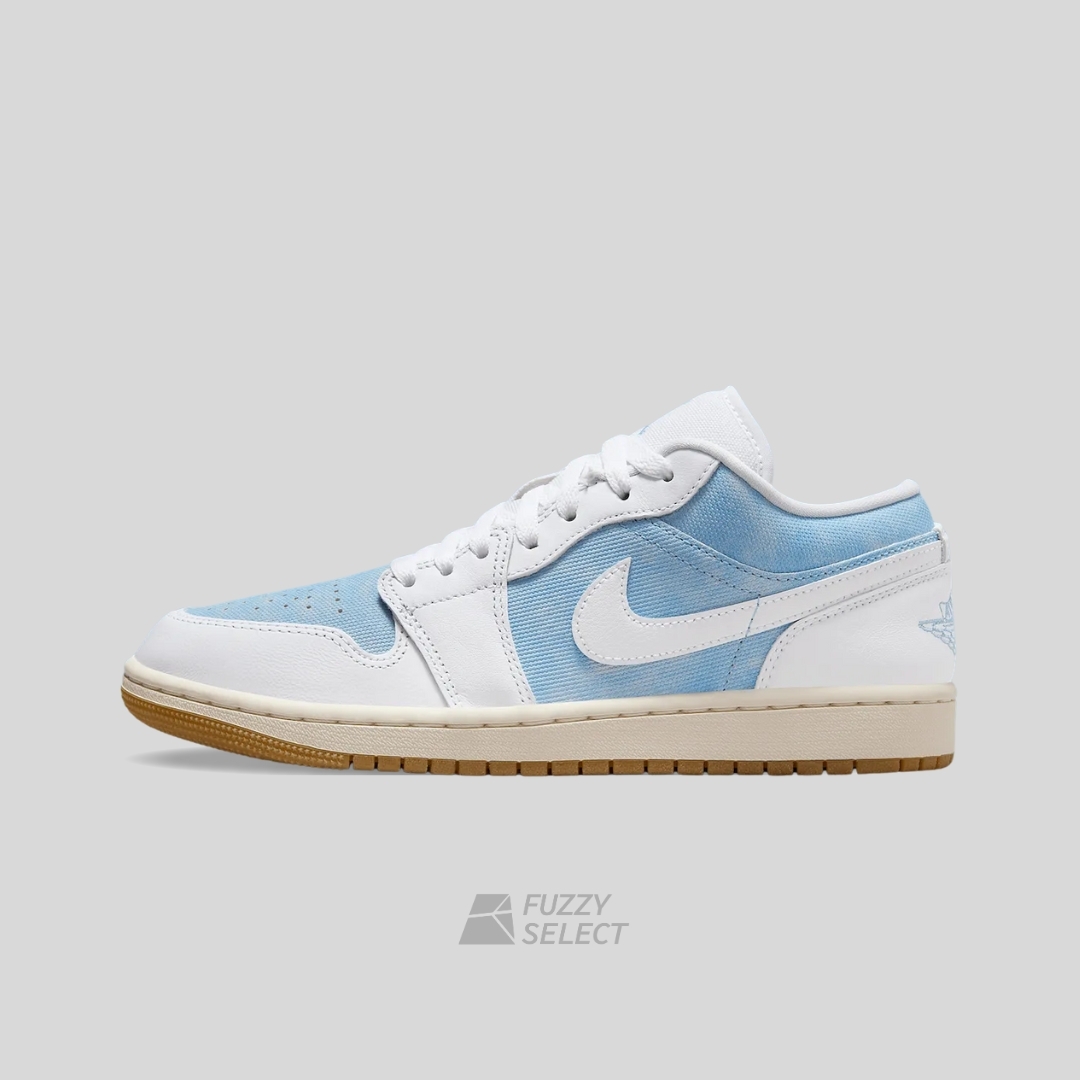 【逢甲 FUZZY】W Air Jordan 1 Low "Denim Worn Blue" 白牛仔 HQ2004-400
