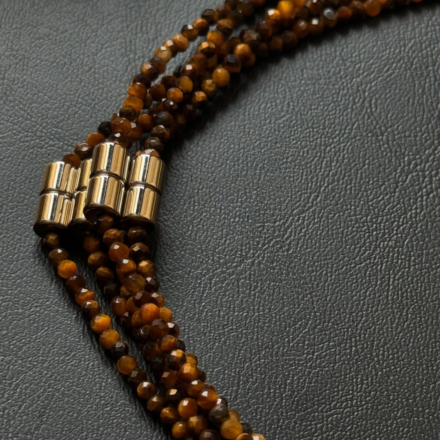 [原石] 虎眼石 鎖骨鍊 水晶項鍊