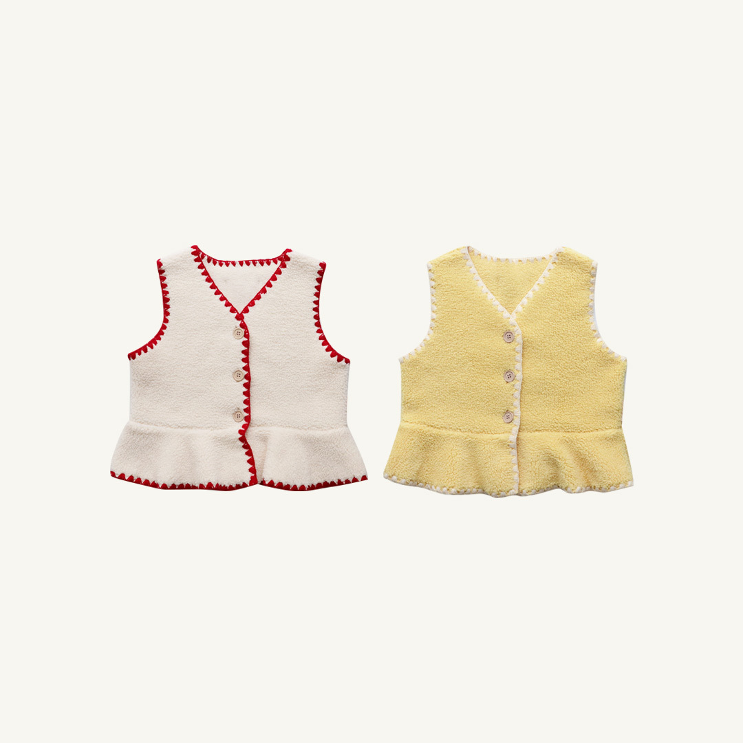 雛菊荷葉邊背心