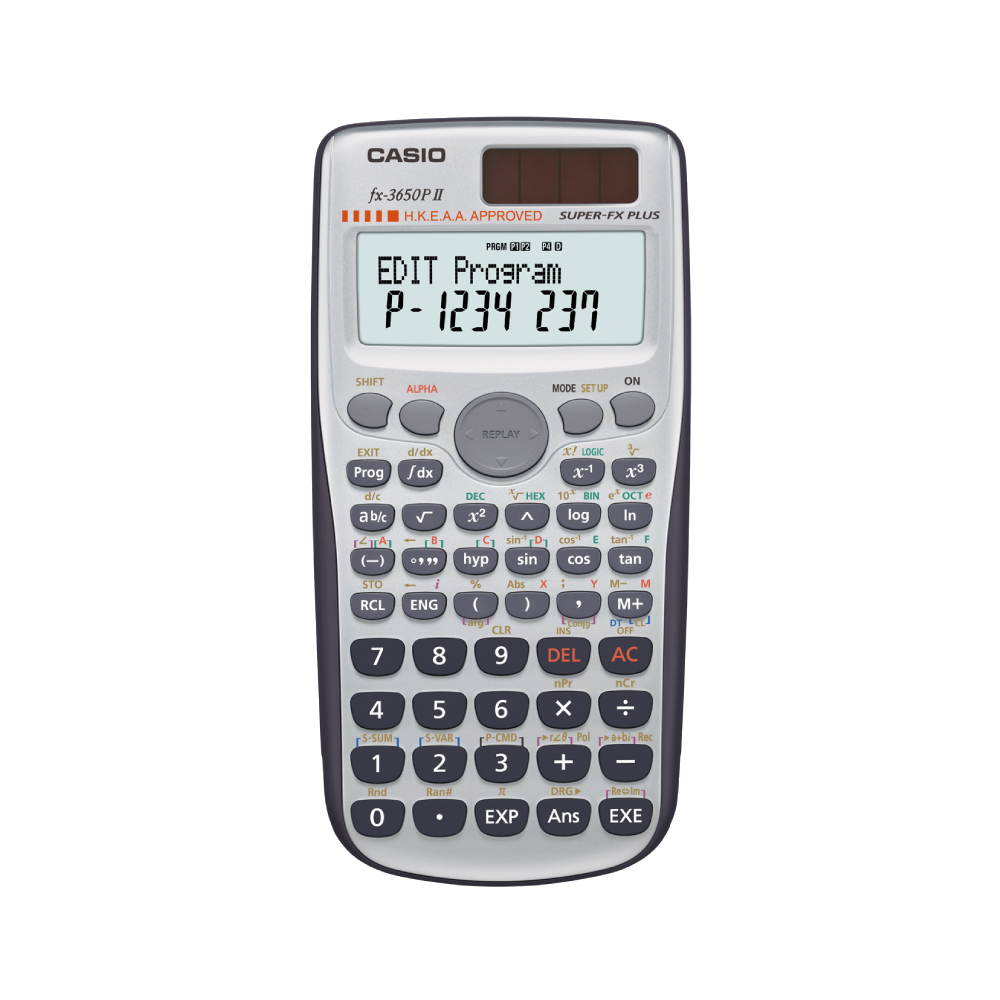 CASIO FX‑3650PII 科學函數計數機｜308 功能｜HKEAA 考試認可