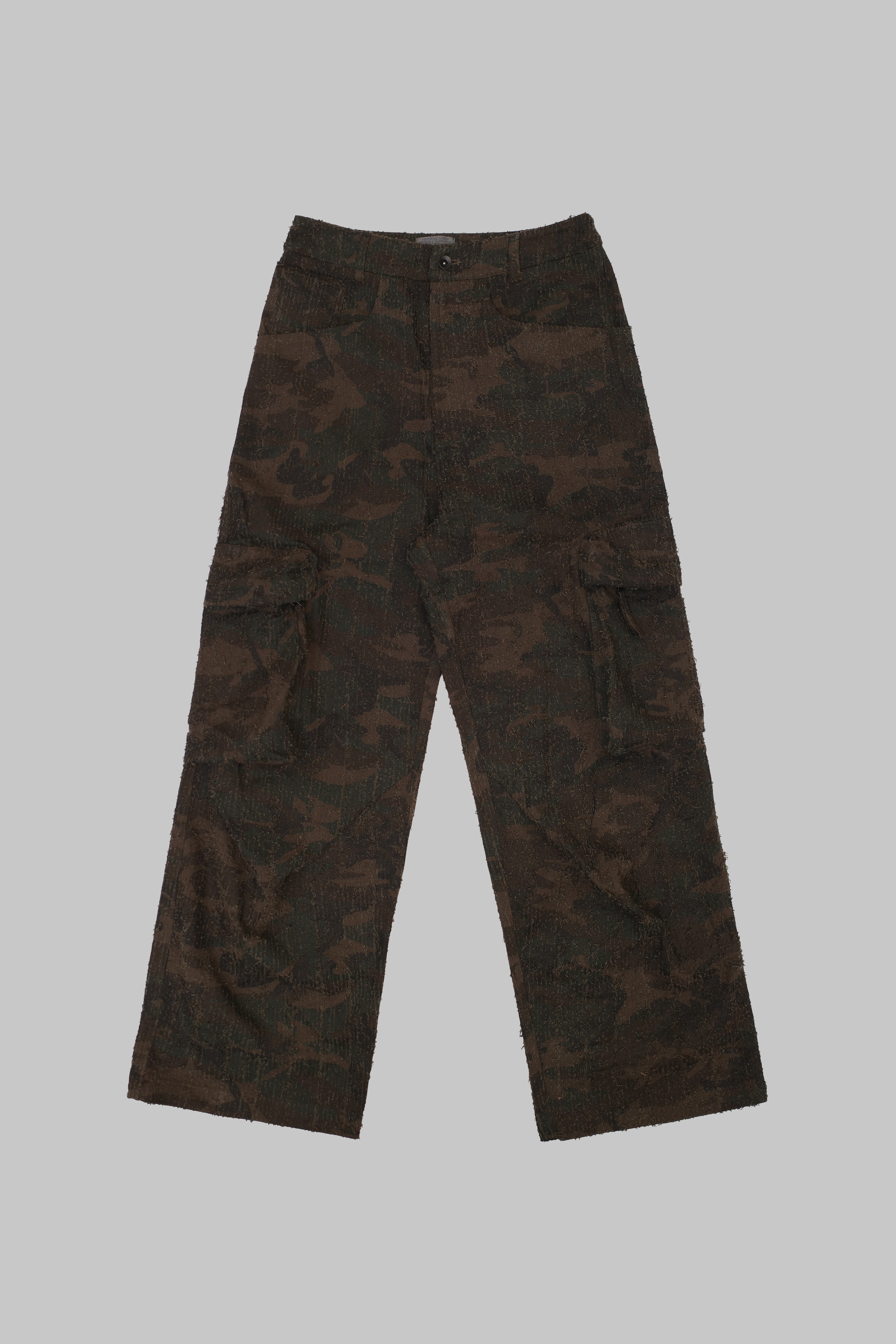 Anonymous Talking｜F25-P07 – Camo Cargo Pants (Grey)