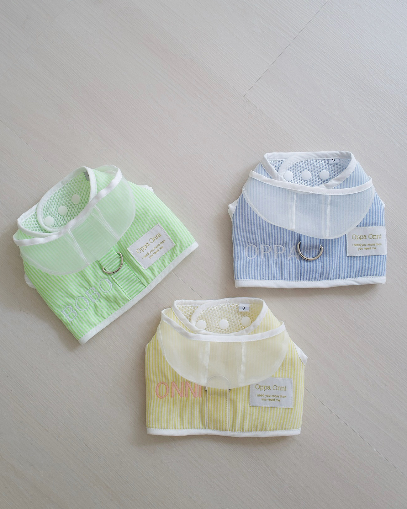 夜光條紋刺繡胸背