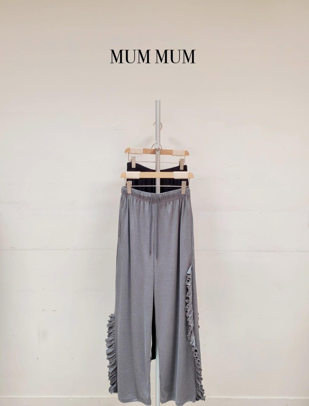 03557a／獨有木耳褲腳休閒褲 26-56/42/40