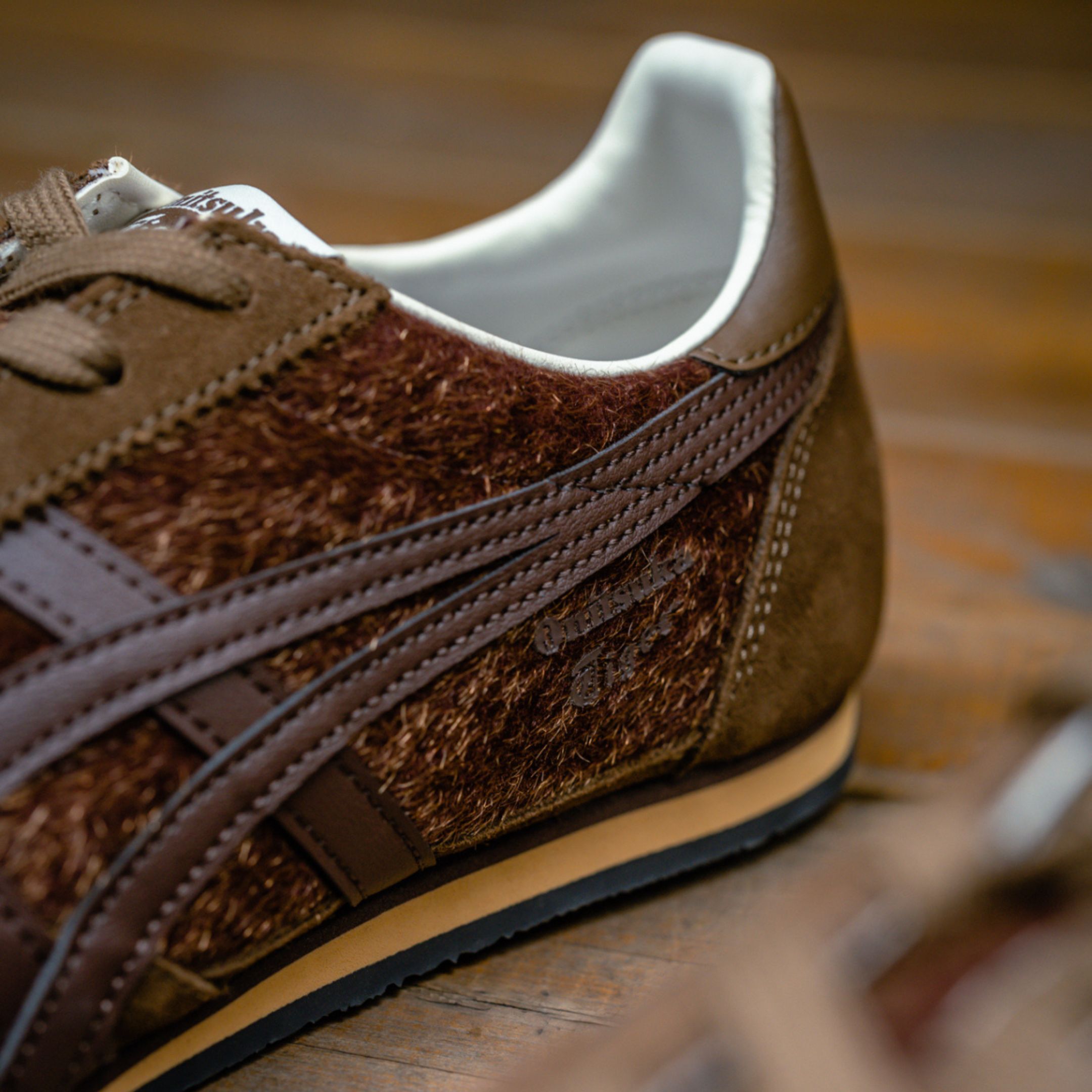 NICEDAY 代購 Onitsuka RUNSPARK 鬼塚虎 復古 薄底 馬鬃毛 毛 可可 棕 咖啡 摩卡 女鞋 1183C536-200