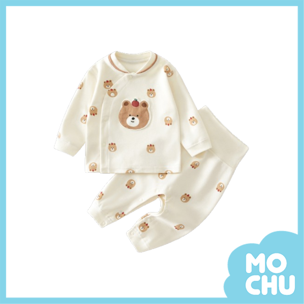 蘋果熊熊護肚長袖家居套裝