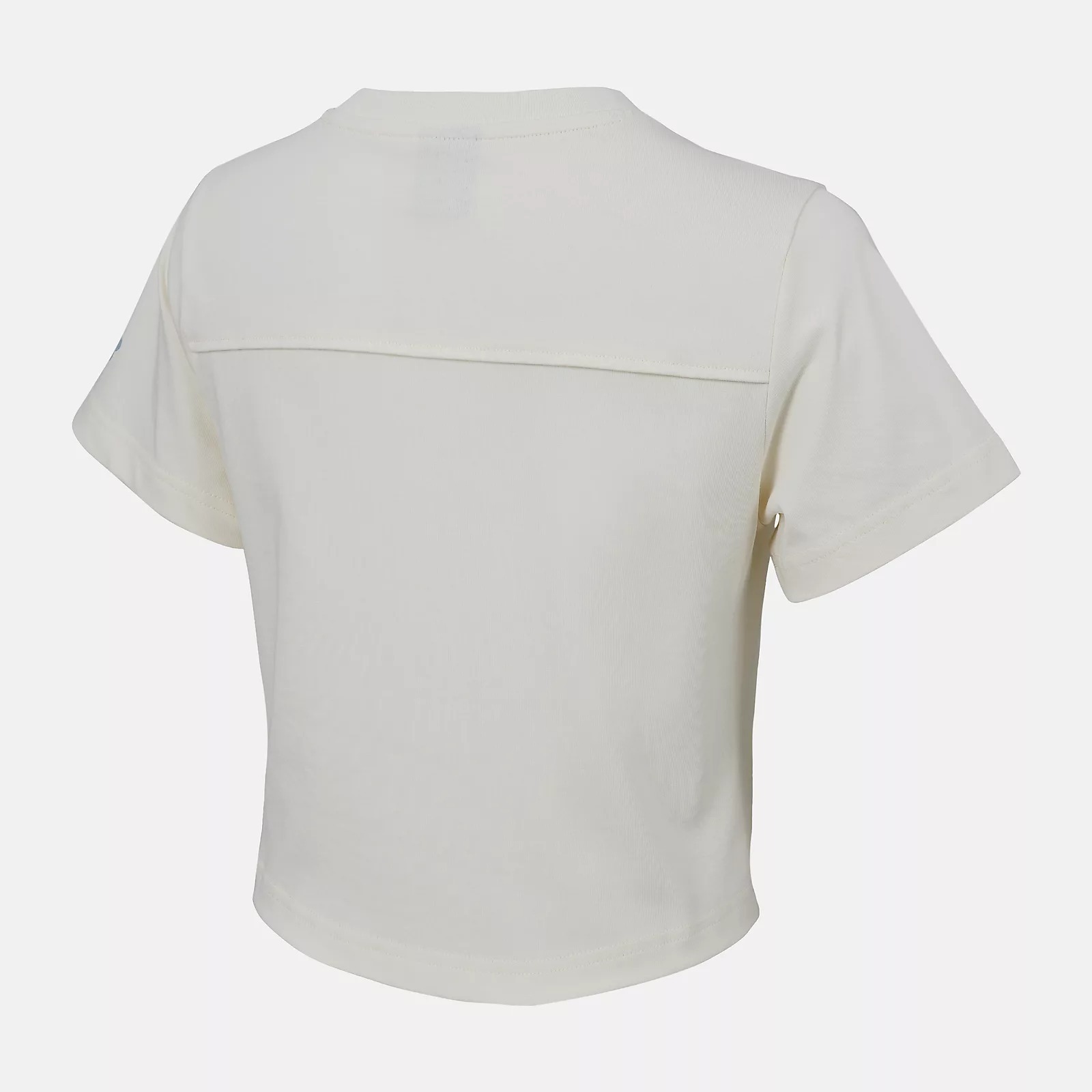 NEW BALANCE 短T SDS 米黃 短版 上衣 女 AWT53305PEF