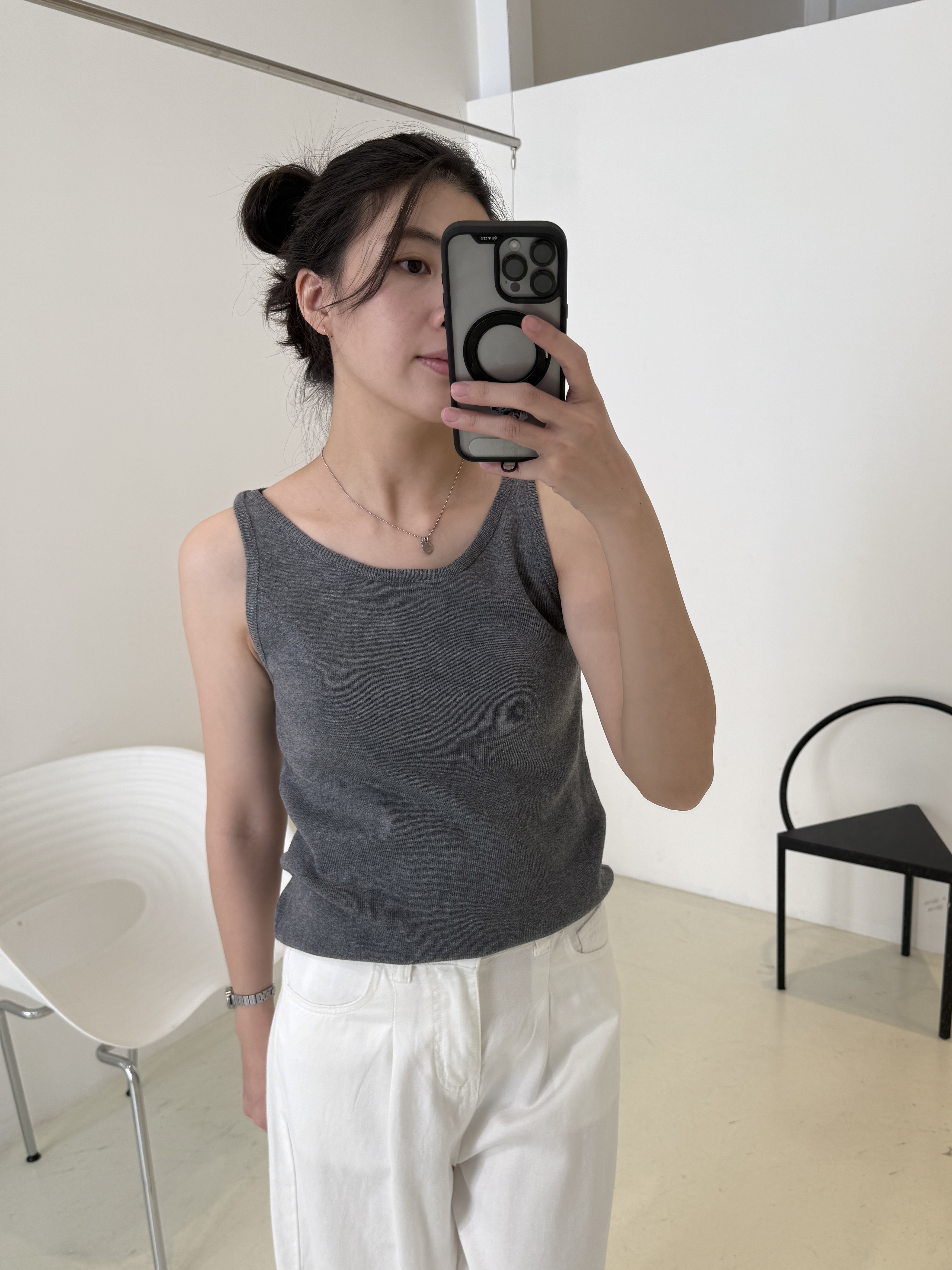 微削肩針織背心*3色