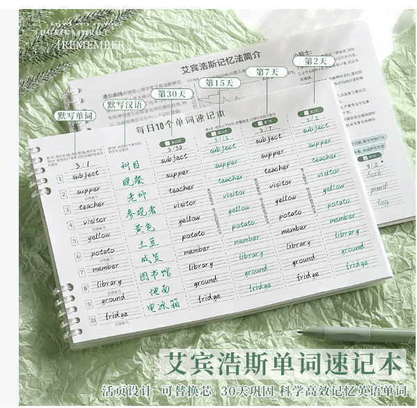 第十期预购 英语单词记忆本 120页