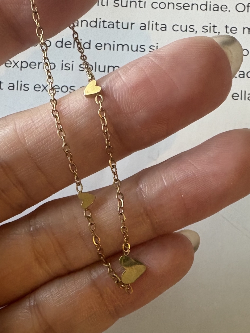 delicate heart bracelet