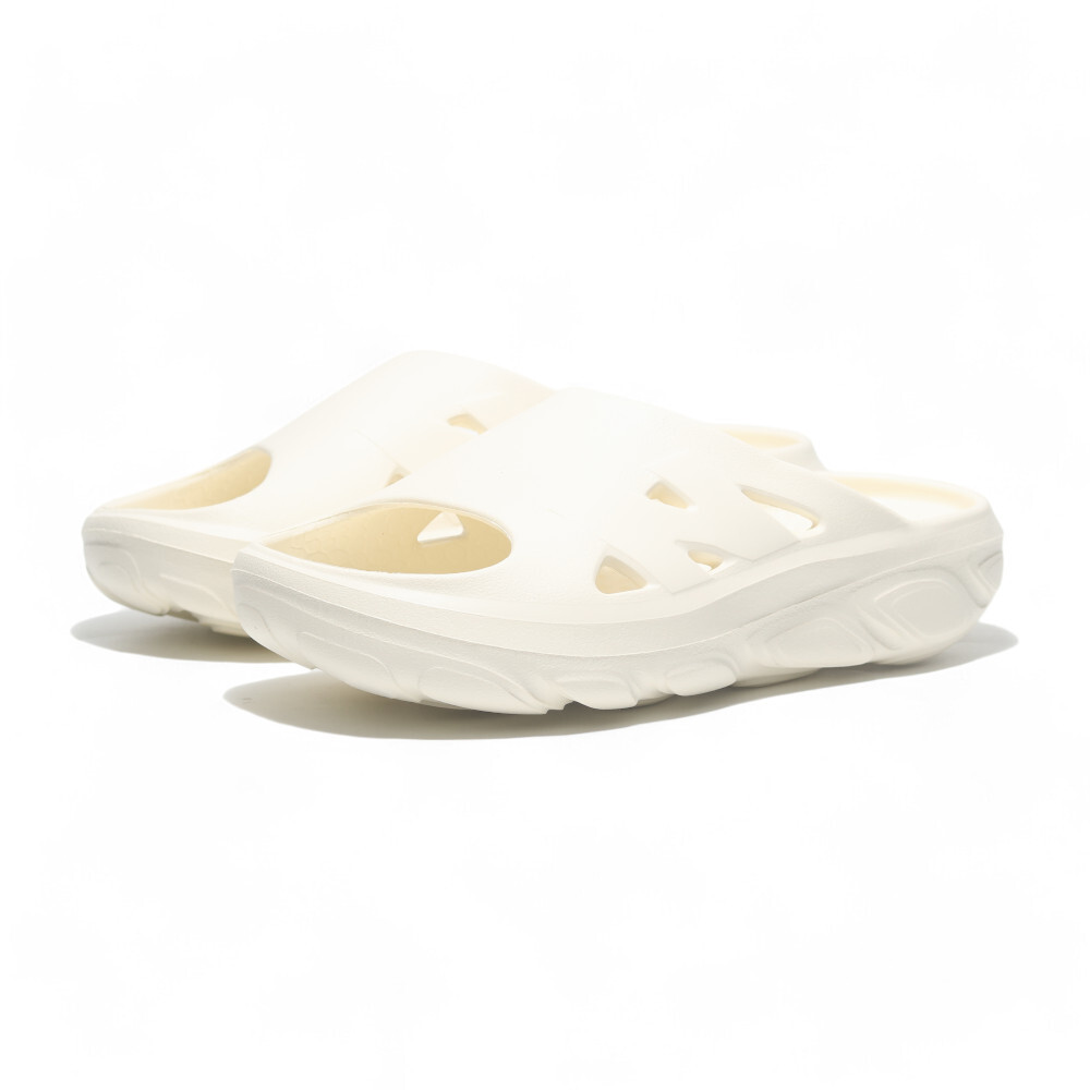 NEW BALANCE 拖鞋 NB 米白 緩震 Q彈 運動拖鞋 男女 RCVRYSC1