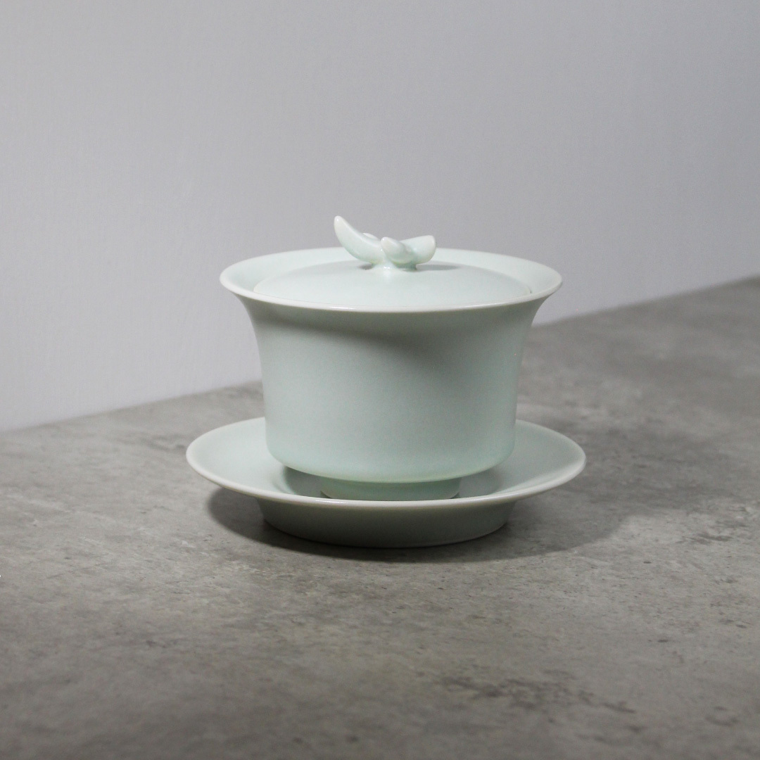 青綿龍角三才蓋碗Y003G