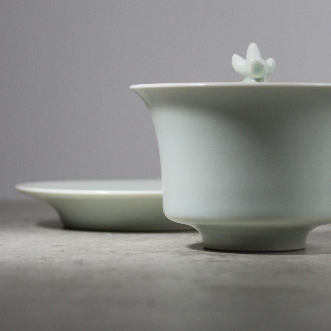 青綿龍角三才蓋碗Y003G