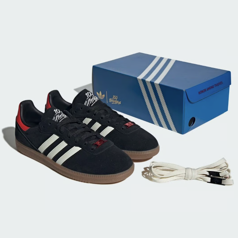 【 adidas x 100 Thieves Palos Hills 聯名限定鞋款 - 黑 】