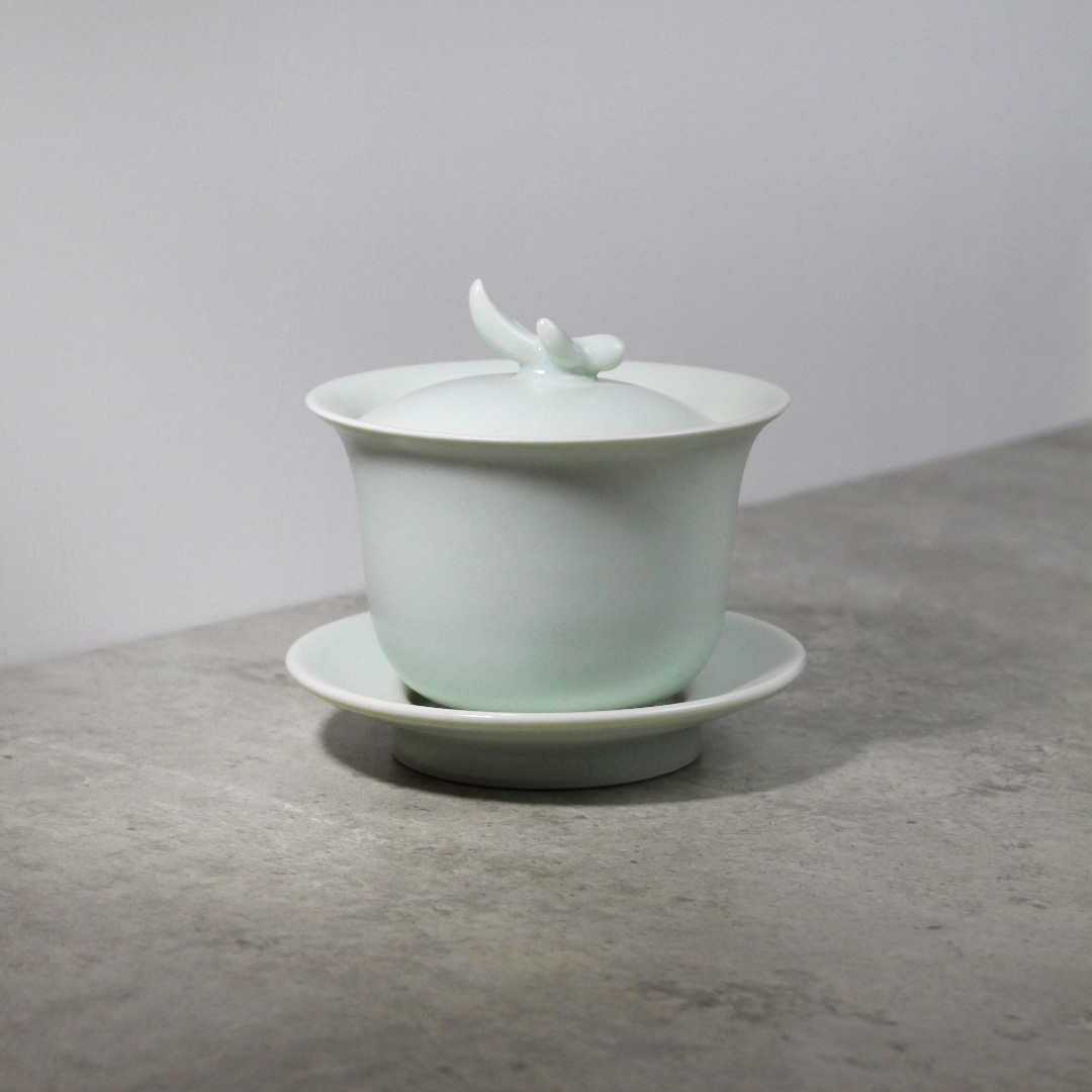 青綿龍角三才蓋碗Y002G