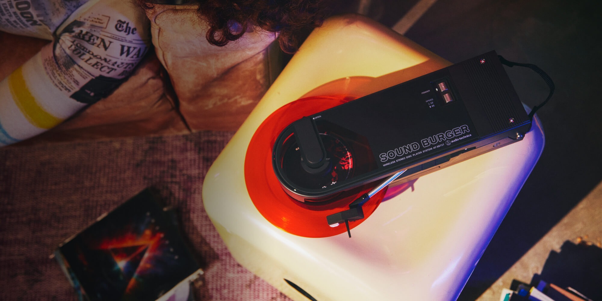 Audio-Technica AT-SB727 Sound Burger Portable Bluetooth Turntable