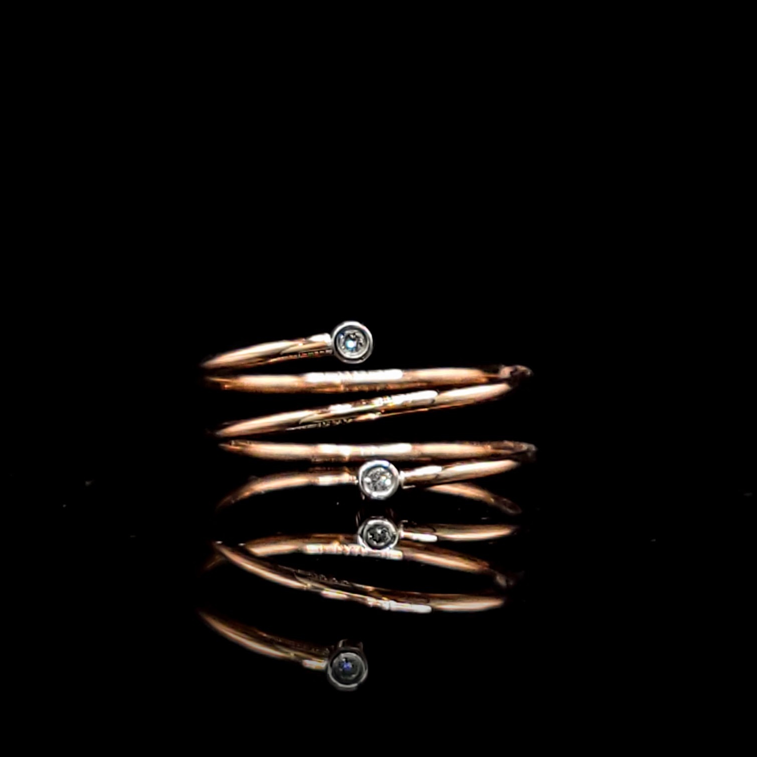 14K Gold 0.01ct Diamond Ring