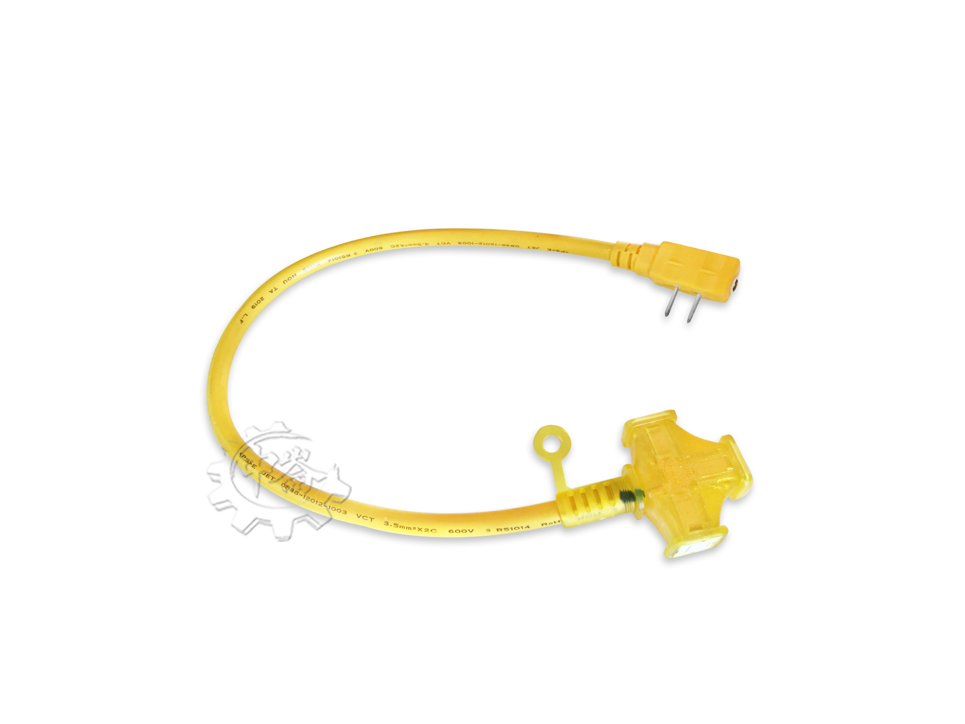 ＊中崙五金【附發票】電精靈 2.0mm*2c*2尺 F2002 新安規 過載在插頭 大電流延長線 台灣製