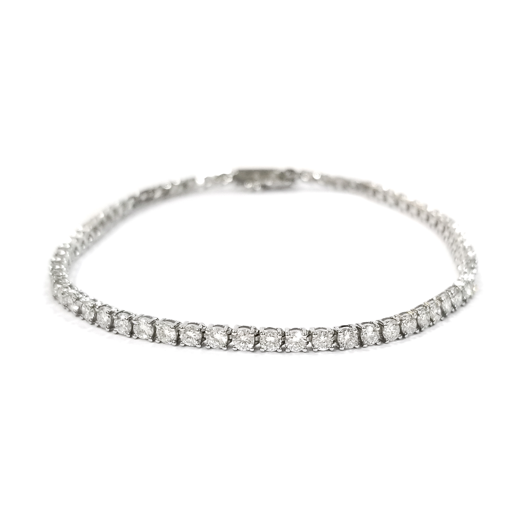 PT950鉑金 實驗室培育鑽石渾身手鏈