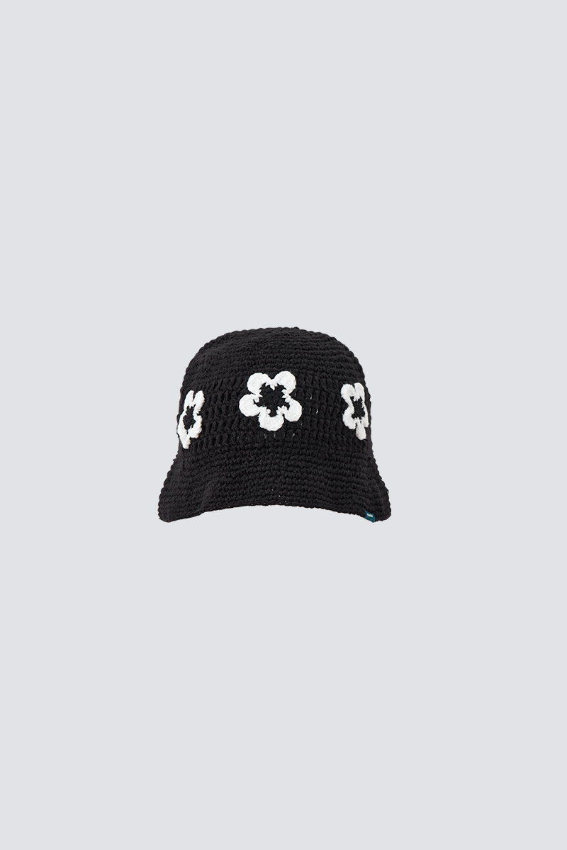 HANA Knitted Bucket Hat | Black | Hong Kong Original Design