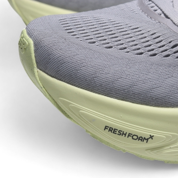 NEW BALANCE 慢跑鞋 NB1080 V14 灰 螢光綠 D楦 運動 女 W1080R14