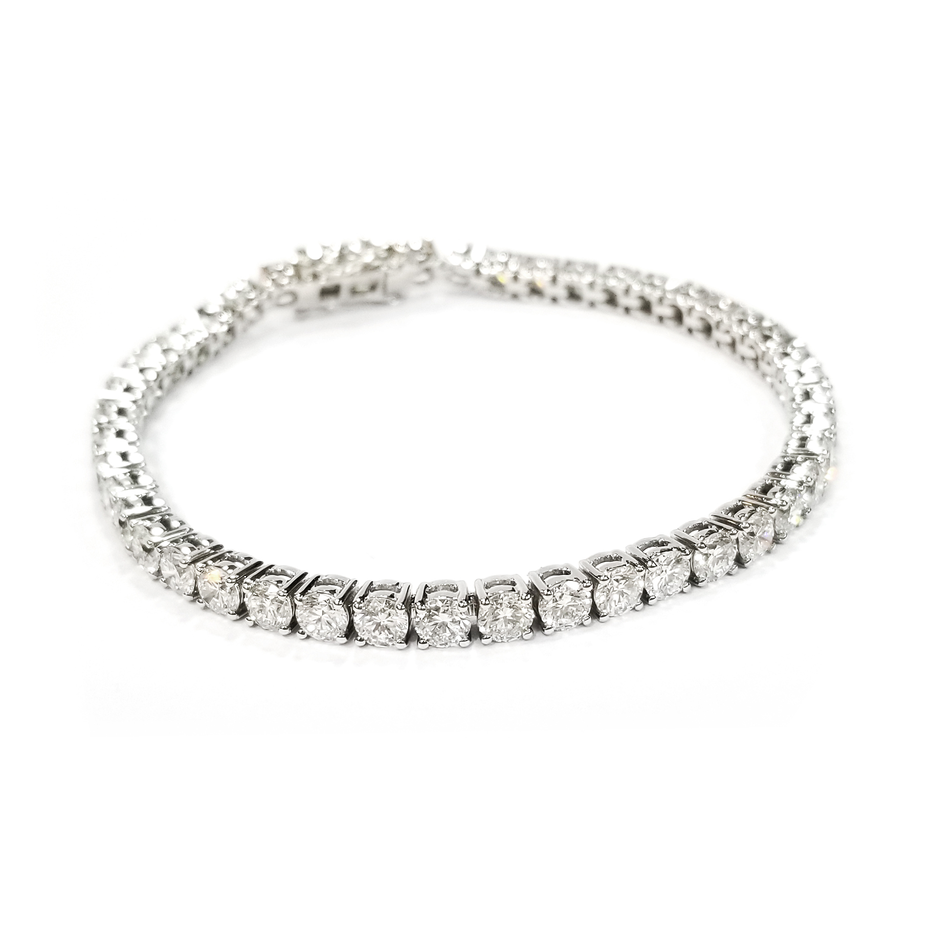 9K白金 實驗室培育鑽石渾身手鏈