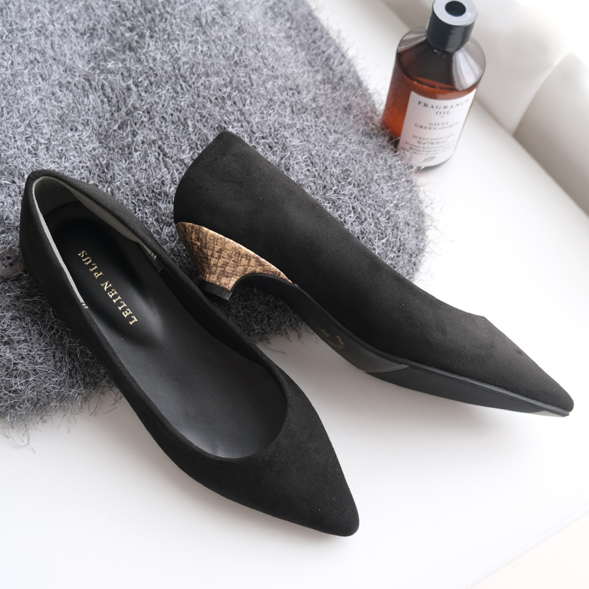 健步如飛尖頭 3 公分高跟鞋｜秋冬色【CX2413】