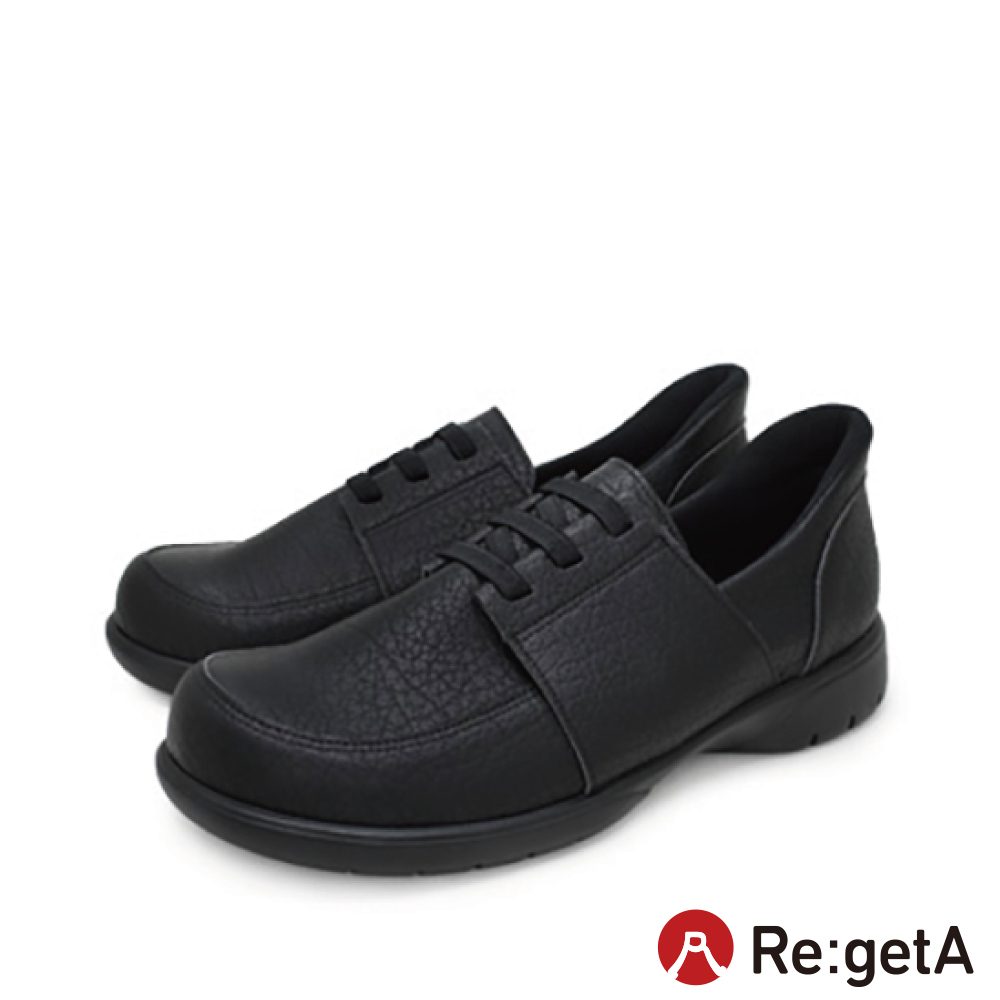 大阪樂步健康鞋 Re:getA-sutton套入式紳士鞋 R403M(BLK-黑色)