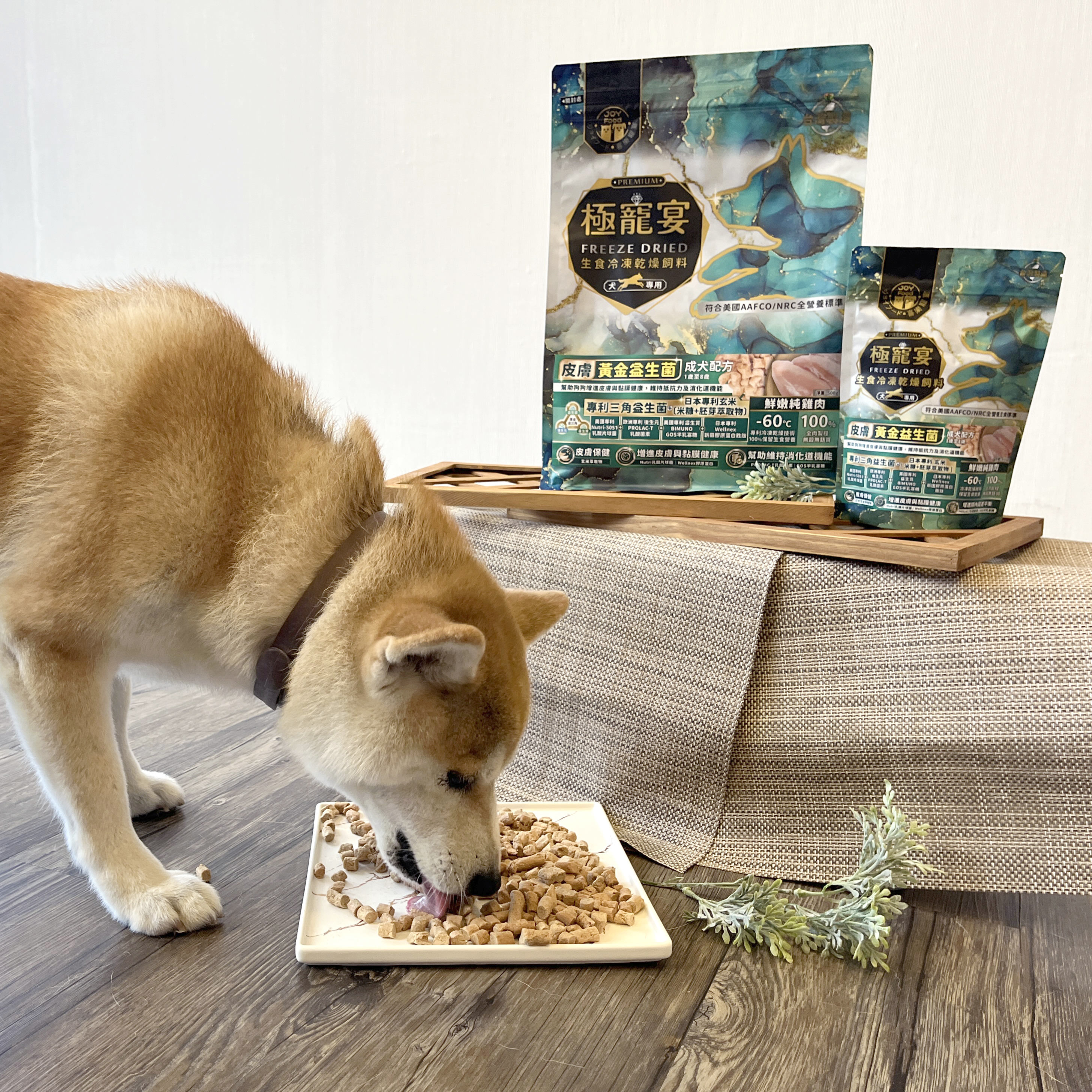 成犬-純雞肉 皮膚黃金益生菌配方 極寵宴凍乾主食飼料 80g