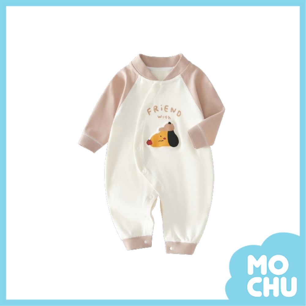 小狗朋友長袖連身衣