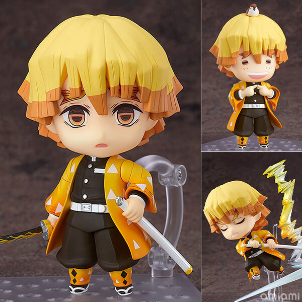 預訂12月  Good Smile Company  鬼滅之刃 1334 黏土人 我妻善逸  Nendoroid Demon Slayer: Kimetsu no Yaiba Zenitsu Agatsuma  Pre-order