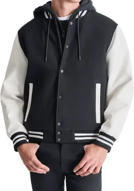 [S] DKNY VARSITY JACKET,BLACK, DXR84793-BLK (SD1237)