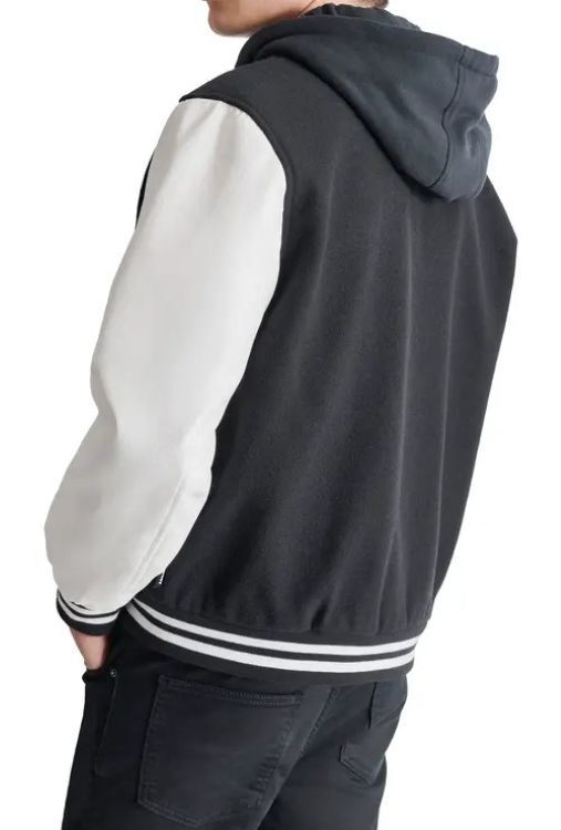 [S] DKNY VARSITY JACKET,BLACK, DXR84793-BLK (SD1237)